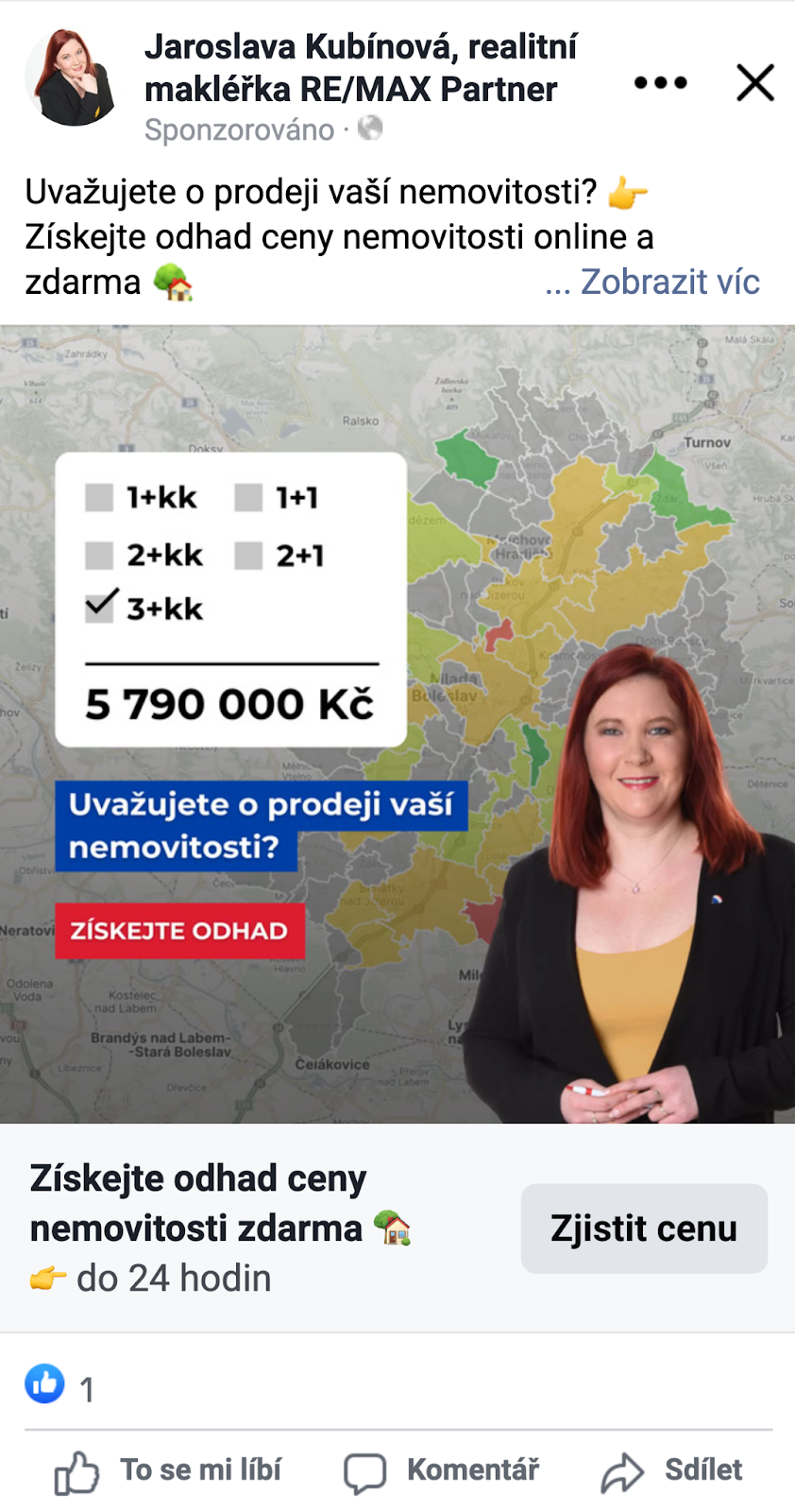 Nová Meta reklama Jaroslava Kubínová