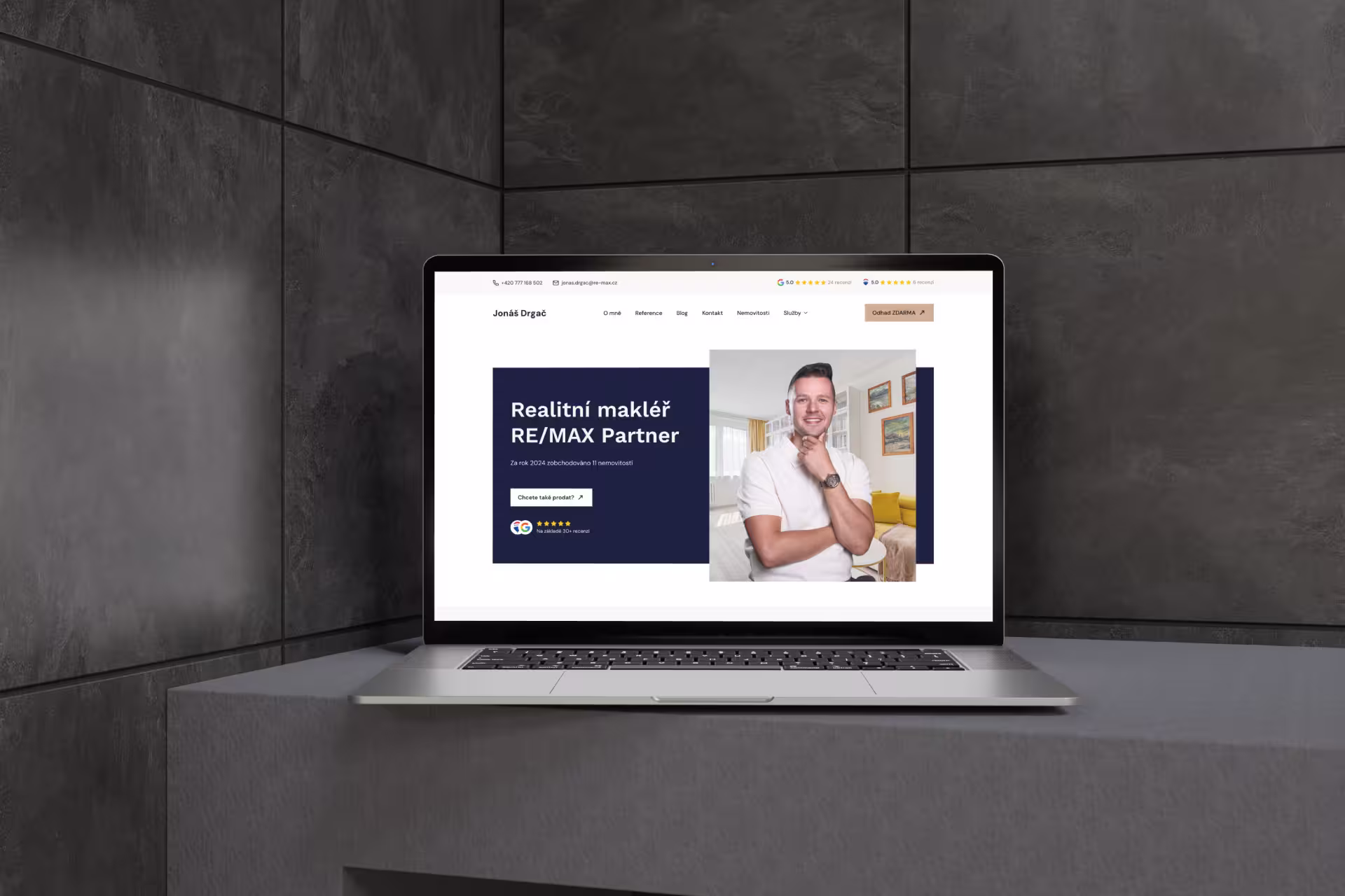 Web makléře Jonáš Drgač